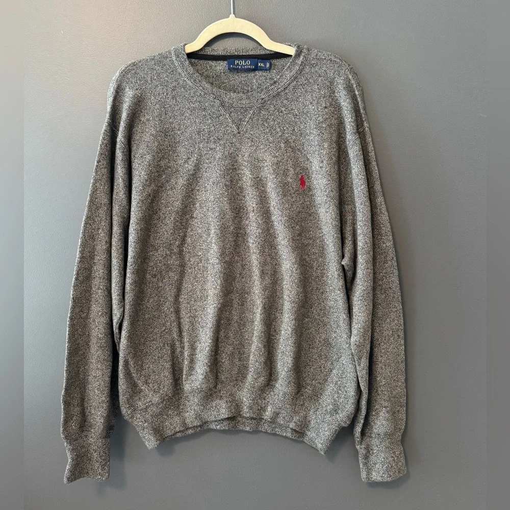 Polo Ralph Lauren Men’s Gray Sweater. Size XXL. Extra extra large. EUC. 2X